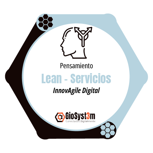 Insignias Digitales Pensamiento Lean y Servicios Programa InnovAgile Digital 40H - GioSyst3m