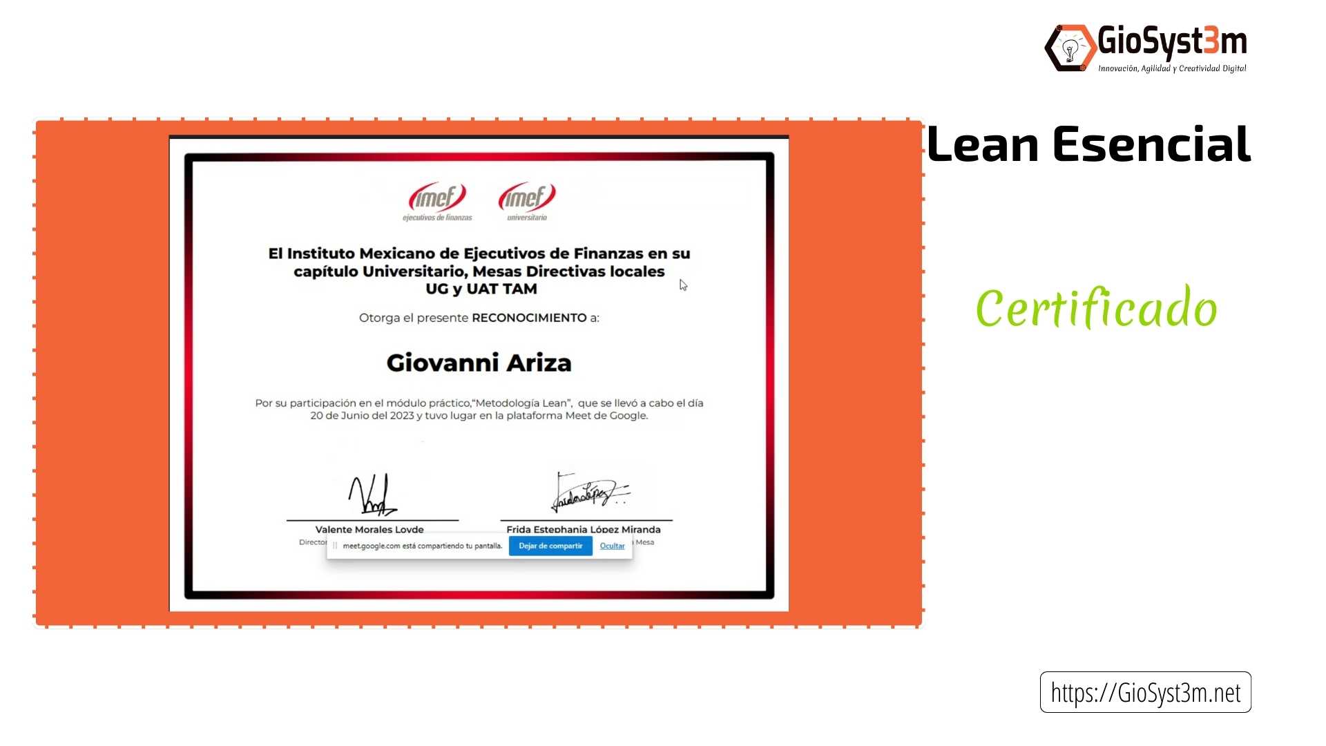 Lean Esencial - GioSyst3m